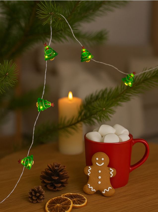 Sinsay - Vianočné dekoračné svetielka v tvare stromčeka - viacfarebná