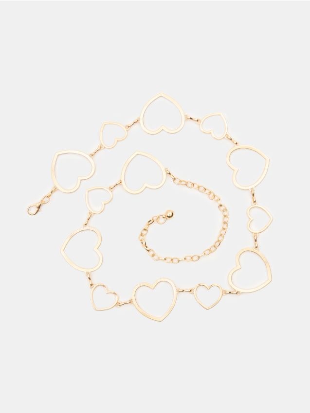 Sinsay - Curea metalică decorativă tip lanț - auriu