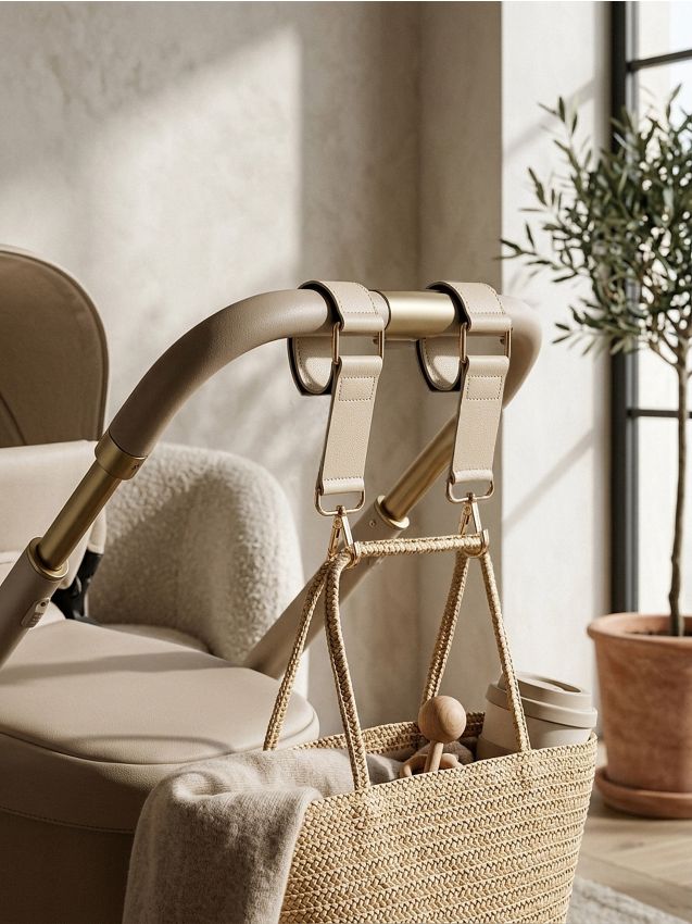 Sinsay - Cârlige pentru cărucior, set de 2 - crem