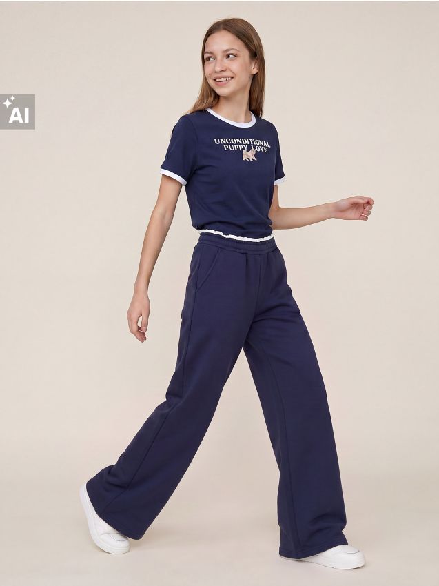 Sinsay - Pantaloni de trening balloon - bleumarin