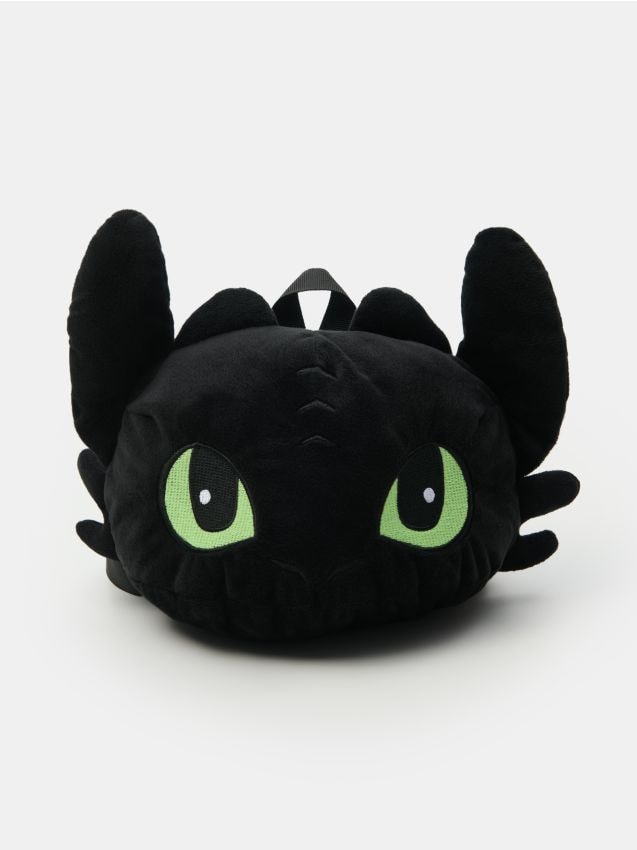 Sinsay - Batoh s 3D prvkami How to train Your Dragon - čierna