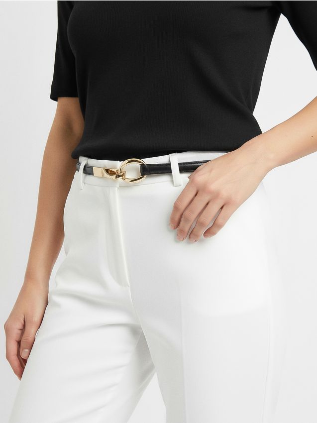 Sinsay - Tenký opasok na pás a boky - čierna