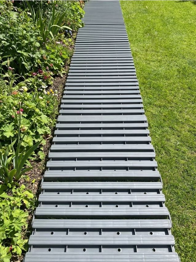 Sinsay - Plăci de grădină 12 pachet - gri-închis