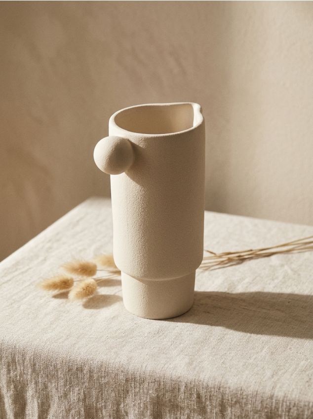 Sinsay - Vază ceramică - alb