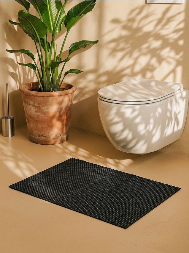 Sinsay - Covoraș de baie cu motiv de Crăciun - negru