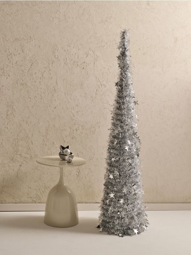 Sinsay - Vianočná dekorácia v tvare stromčeka - strieborná