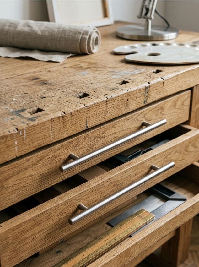 Sinsay - Set de 2 mânere de mobilier - argintiu