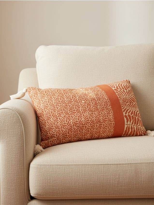 Sinsay - Pernă decorativă cu ciucuri - portocaliu