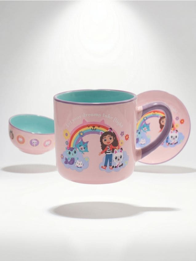 Sinsay - Cană ceramică cu toartă Gabby’s Dollhouse - multicolor
