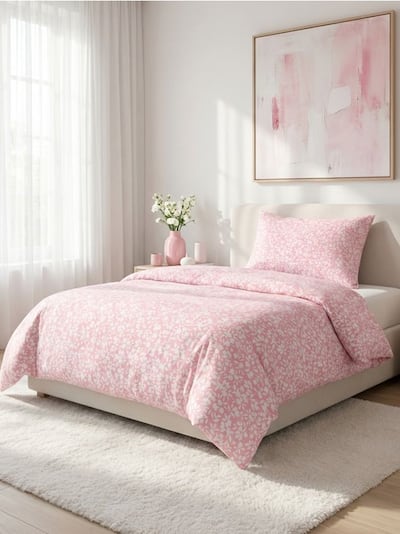 Komplet posteljine sa cvetnim dezenom