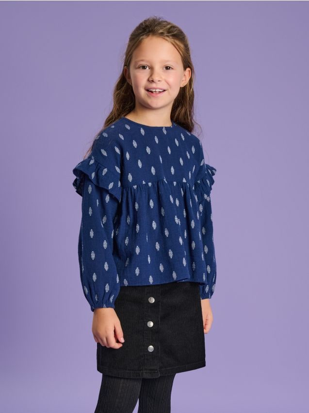 Sinsay - Tricou cu mânecă scurtă și decolteu decorativ - multicolor