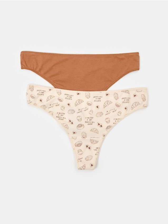 Sinsay - Tanga din bumbac – set de 2 bucăți - multicolor
