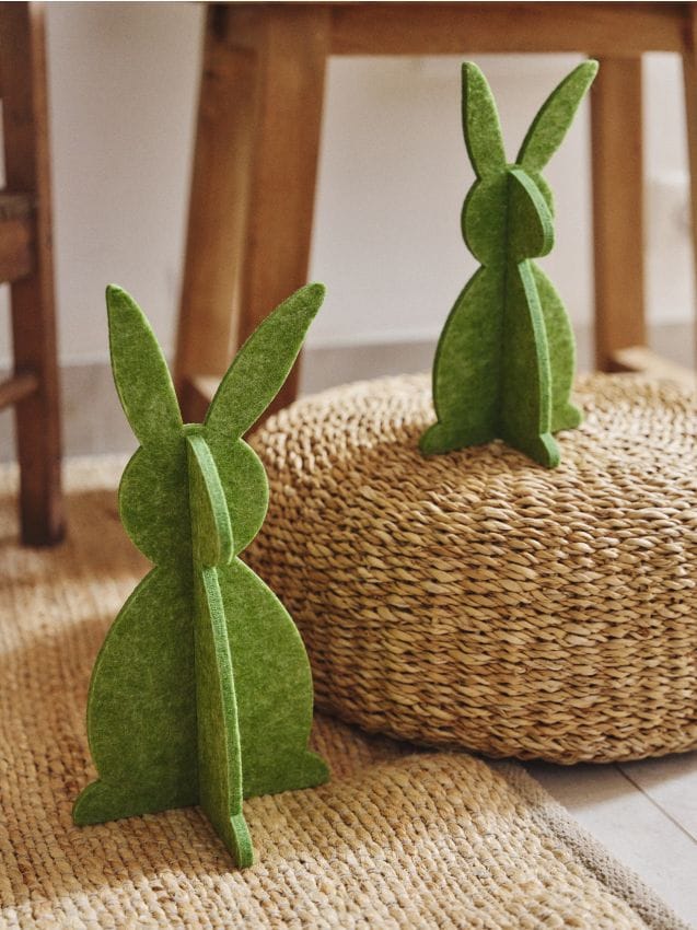 Sinsay - Set de iepurași de Paște pentru așezat 2 pack - verde