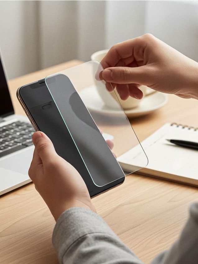 Sinsay - Tvrdené sklo na telefón iPhone 13/14 - biela