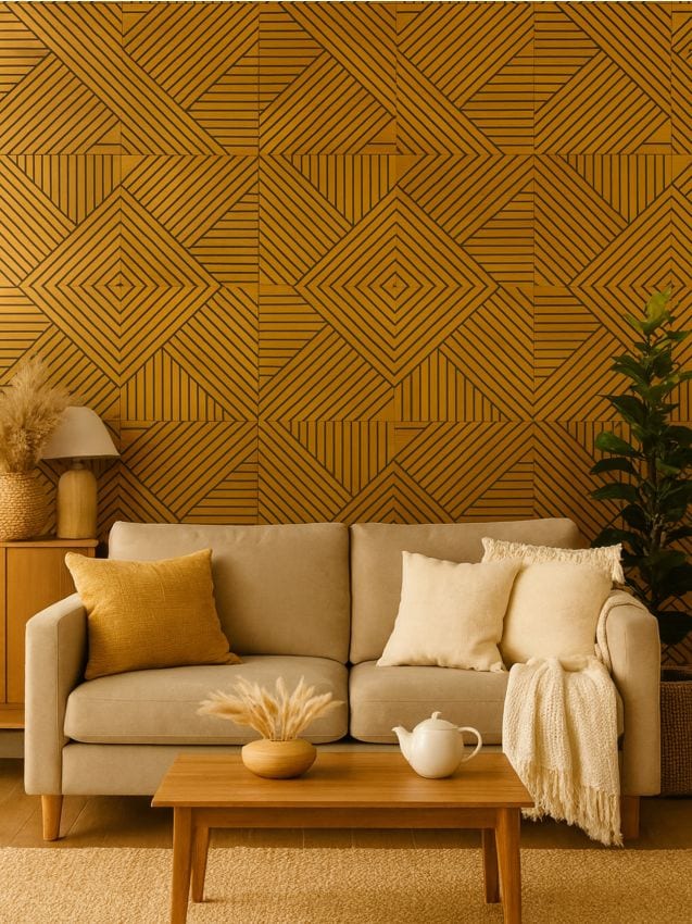 Sinsay - Nástenné lamely, balenie 2 ks - béžová