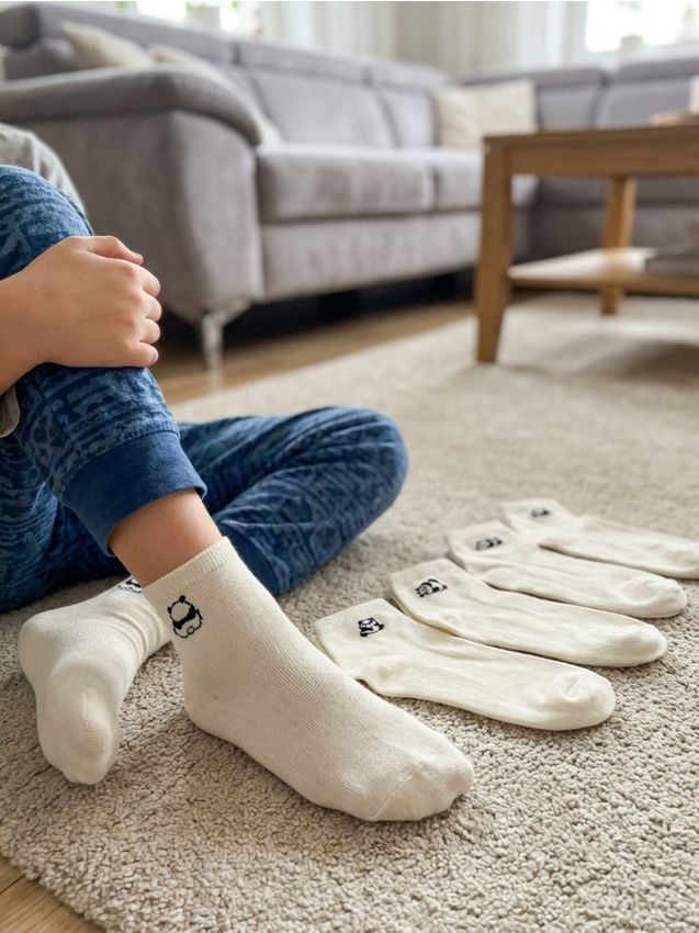 Sinsay - Șosete 5 pack - alb