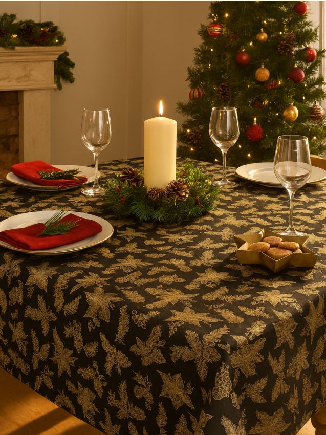 Sinsay - Vianočný obrus - čierna