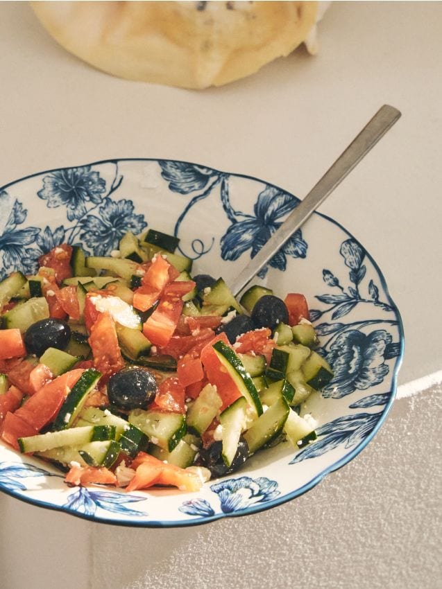 Sinsay - Farfurii ceramice cu model floral, set de 2 - multicolor