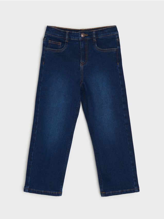 Sinsay - Blugi straight comfort - bleumarin