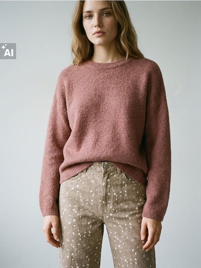 Oversize pulover z volno