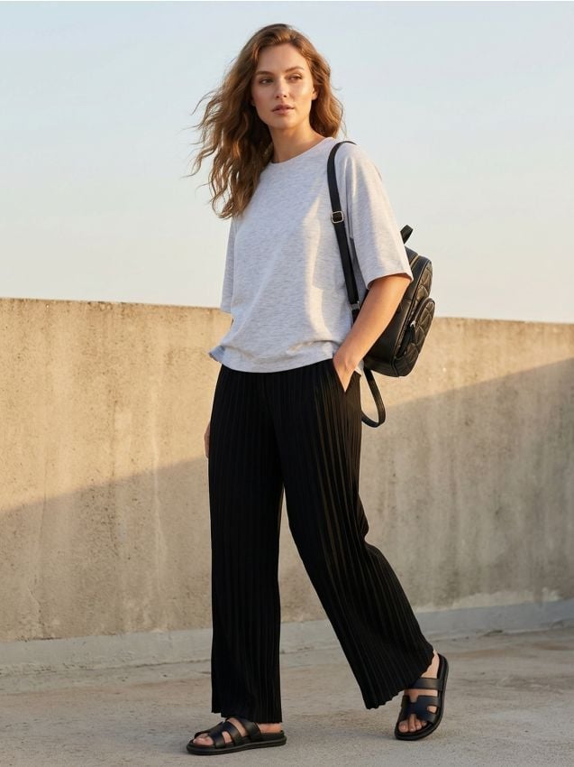 Sinsay - Tricou cu mânecă scurtă - gri deschis