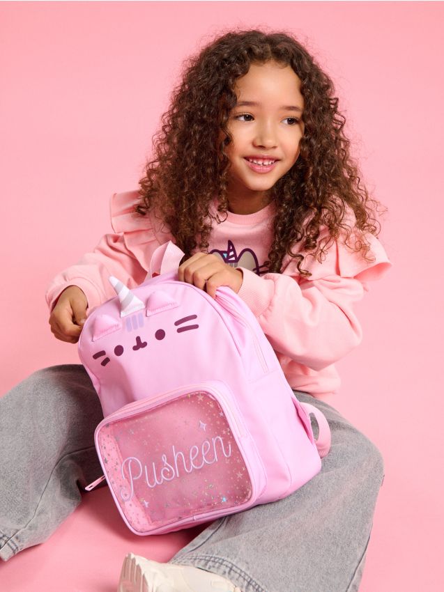 Sinsay - Rucsac Pusheen Pusheen The Cat - roz-pastel