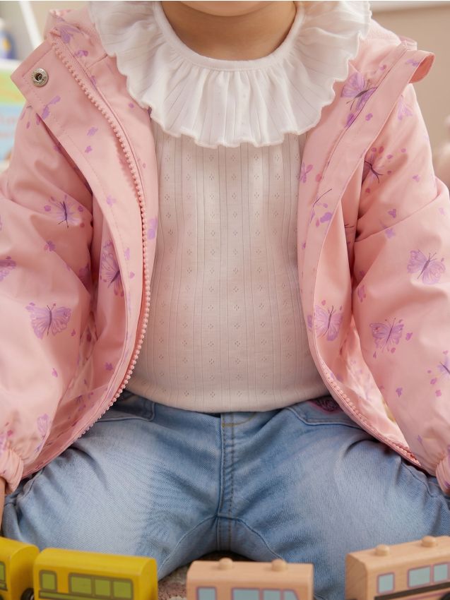 Sinsay - Geacă de vânt - roz-pastel