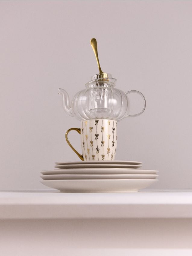 Sinsay - Hrnček so zlatým uškom - biela