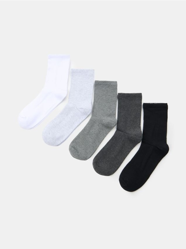 Sinsay - Set 5 perechi șosete cu bumbac - multicolor
