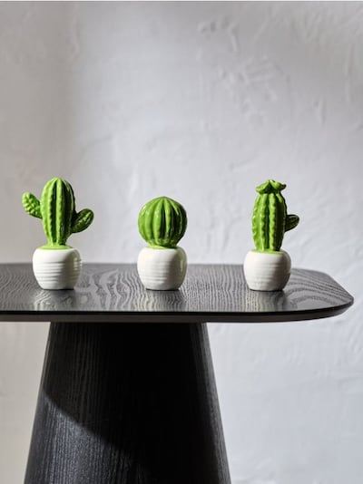 Dekoracja stojąca w kształcie kaktusów 3 pack