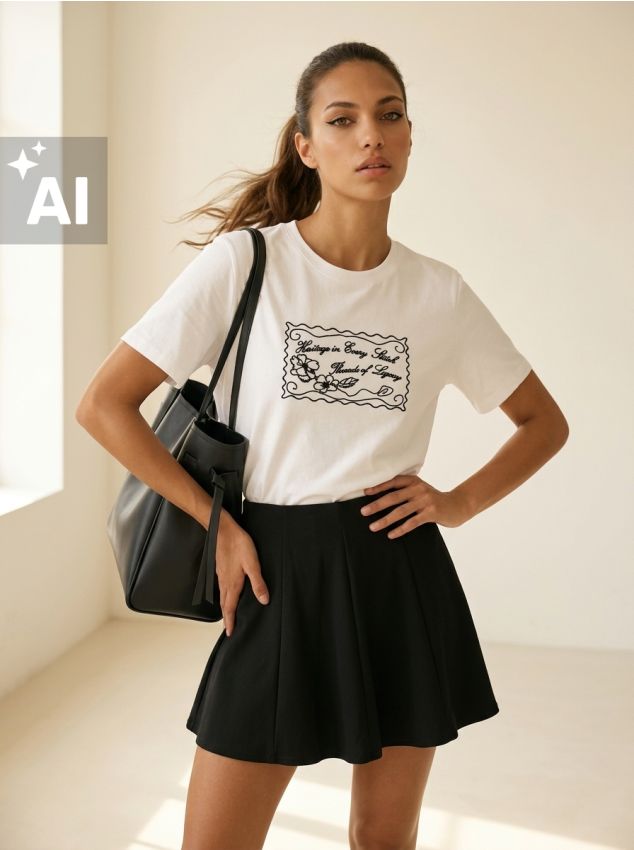 Sinsay - Tricou din bumbac cu broderie - alb