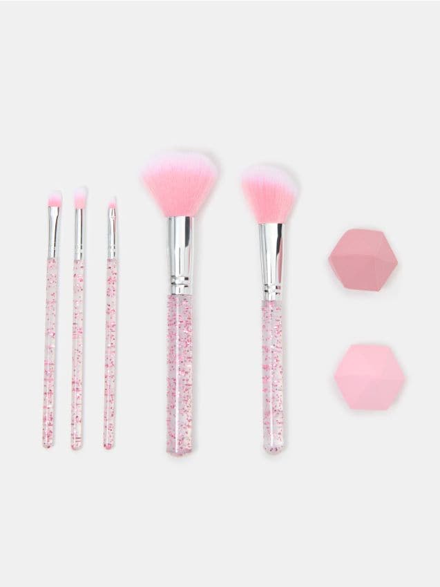 Sinsay - Set pentru machiaj - roz-pastel