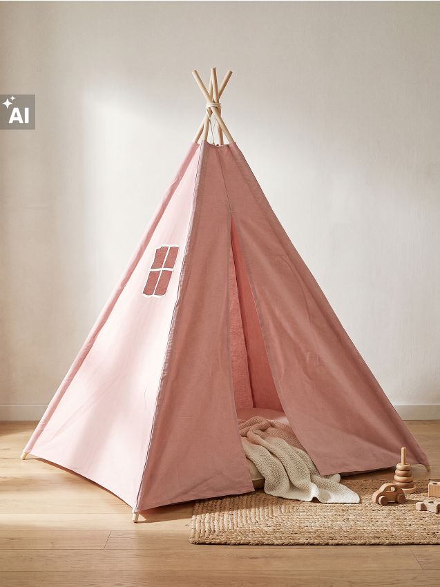 Sinsay - Cort tip tipi pentru copii - roz-pastel