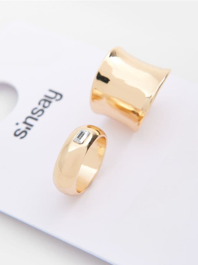 Sinsay - Set de 2 inele - auriu