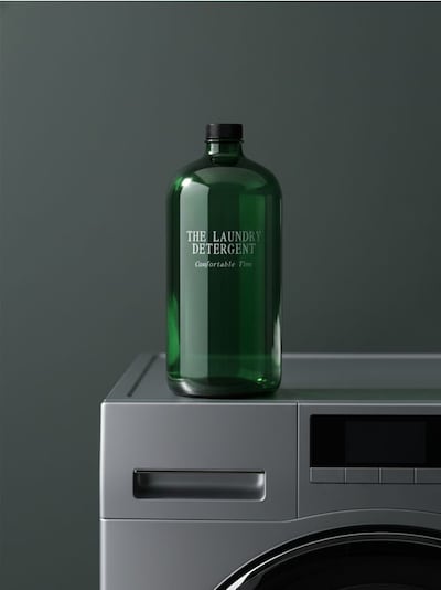 Staklena bočica za tečni deterdžent