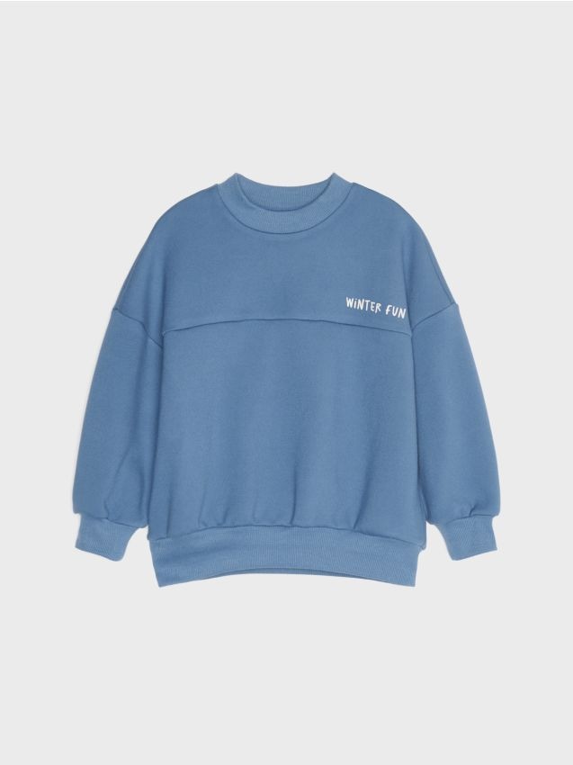 Sinsay - Podstavljena oversize crewneck majica s natpisom