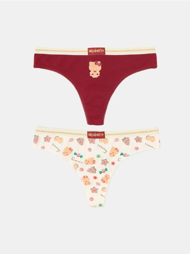 Sinsay - Tanga din bumbac – set de 2 bucăți Hello Kitty - multicolor