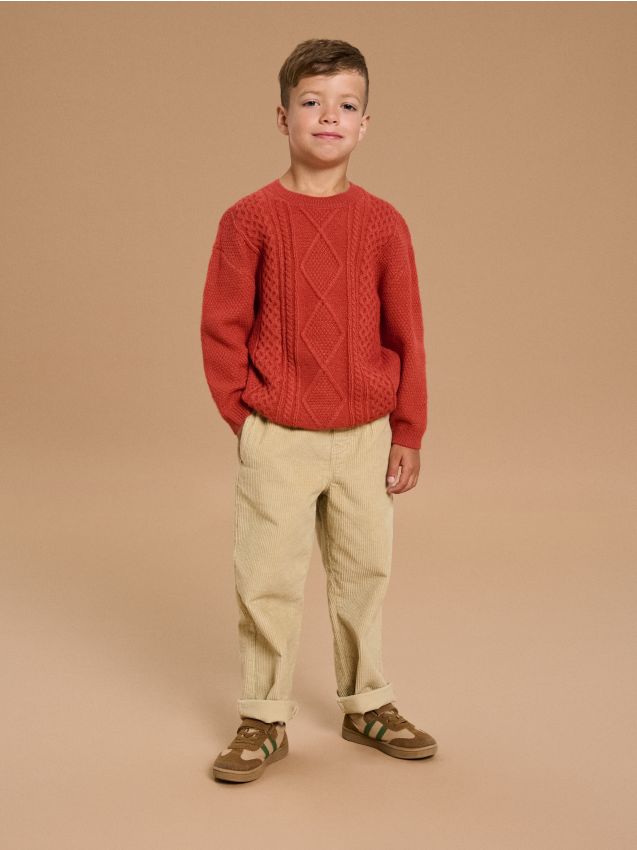 Sinsay - Pantaloni Pull on - bej
