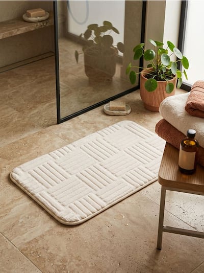 Karácsonyi mintás fürdőszobai szőnyeg