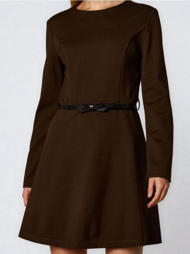 Sinsay - Midišaty s opaskom - hnedá