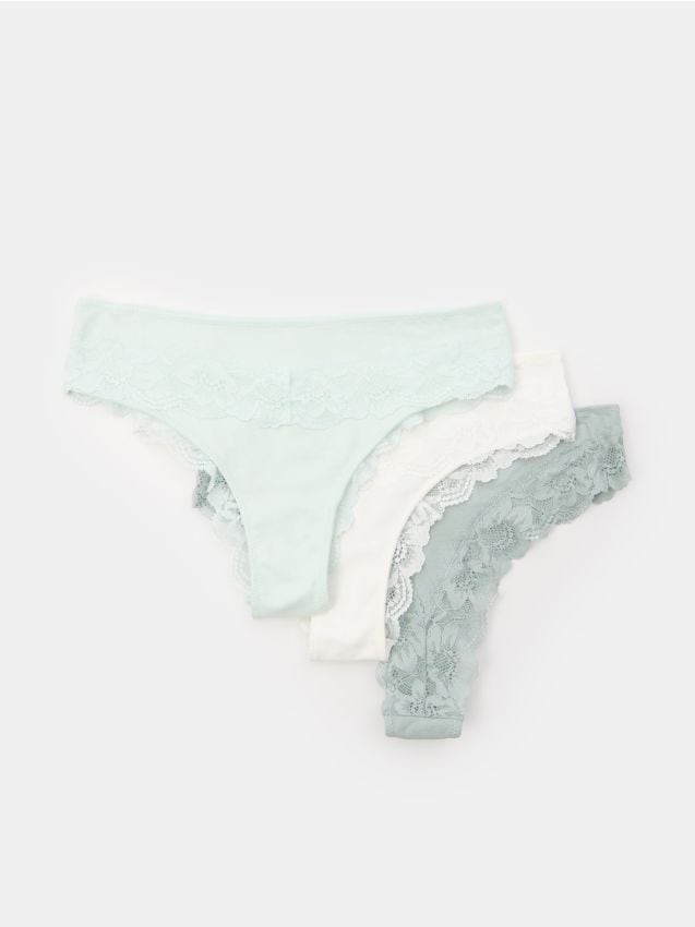 Majtki brazilian 3 pack - SINSAY