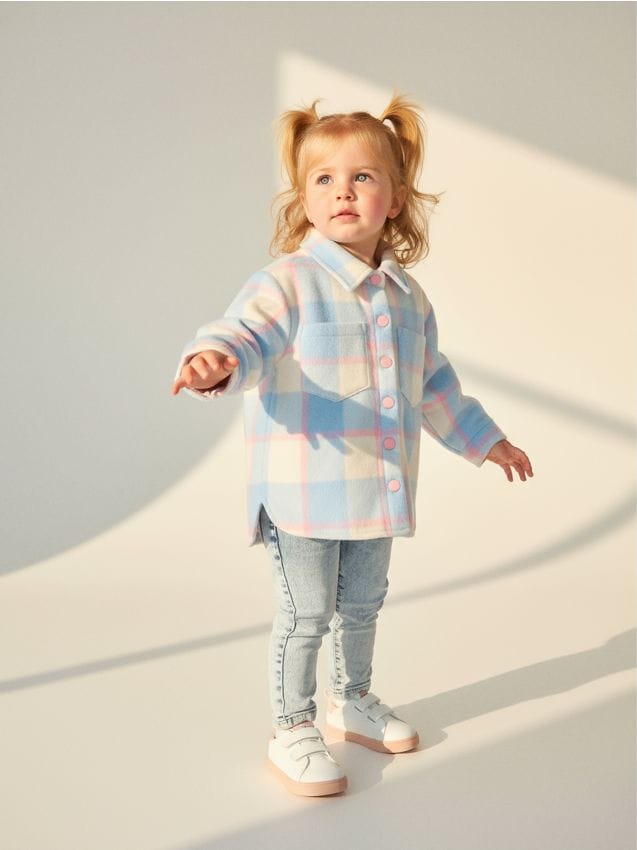 Sinsay - Jachetă shacket ecosez - multicolor