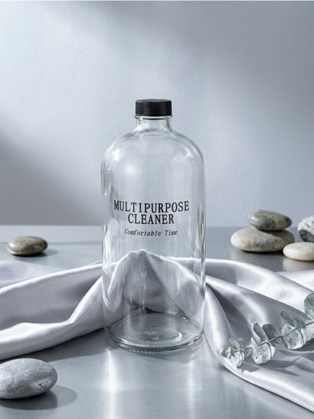 Sinsay - Sticlă de sticlă pentru soluție de curățare - alb