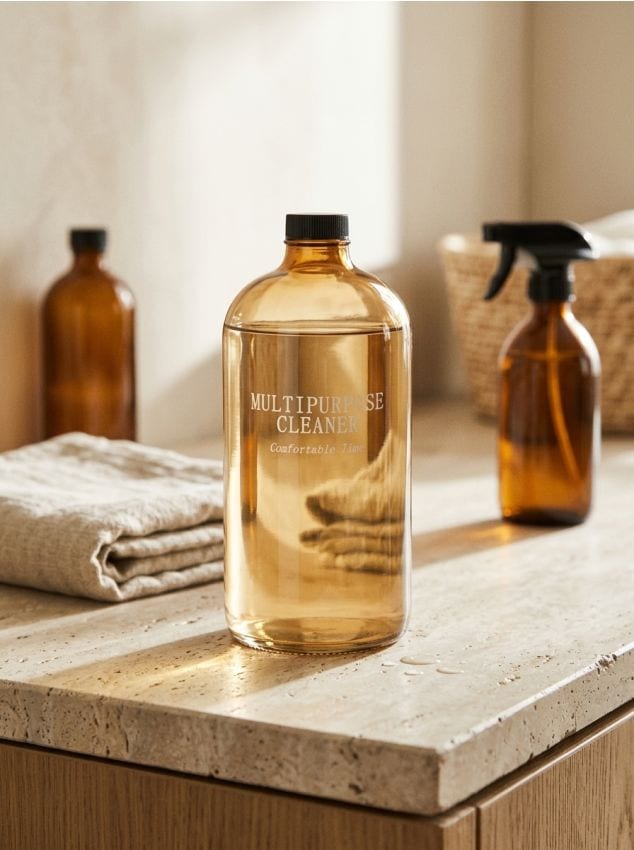 Sinsay - Sticlă de sticlă pentru soluție de curățare - nude