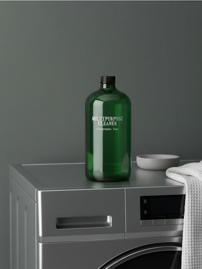 Staklena bočica za sredstvo za čišćenje