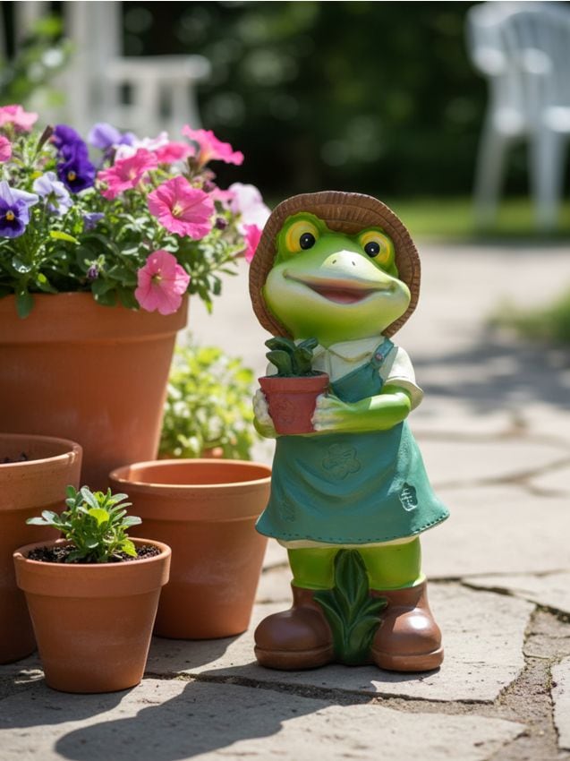 Sinsay - Figurină decorativă de grădină în formă de broască - multicolor