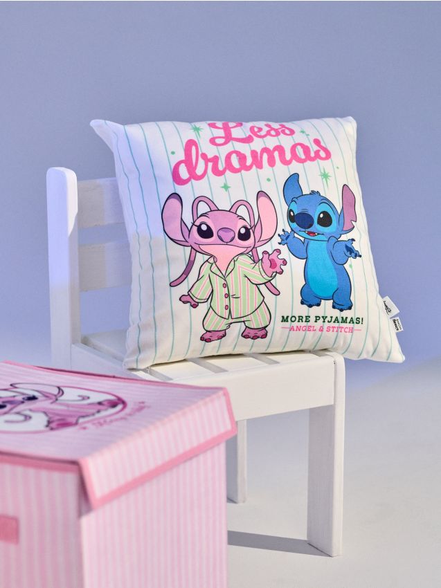 Sinsay - Obliečka na vankúš Stitch - biela