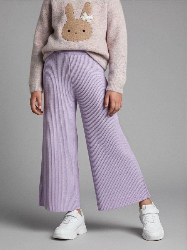 Sinsay - Pantaloni wide leg - lavand