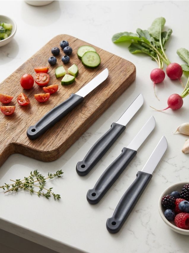 Sinsay - Set de 4 cuțite de bucătărie - argintiu