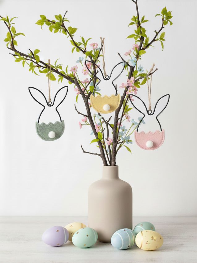 Sinsay - Decorațiuni de Paște de agățat în formă de iepurași, set de 3 - multicolor